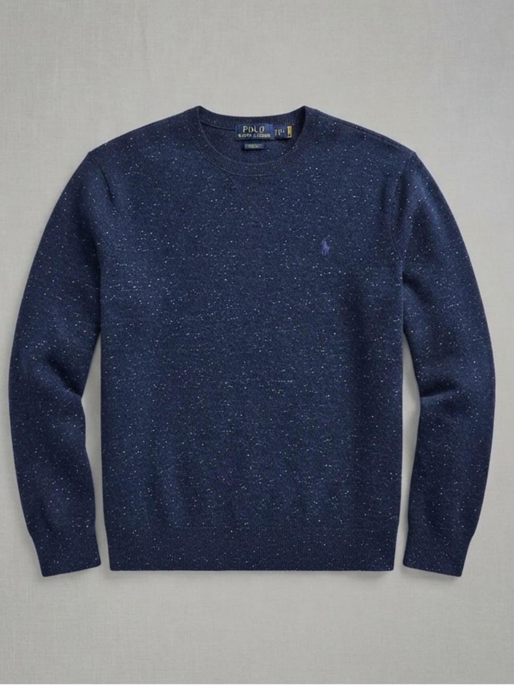 Polo by Ralph Lauren Men’s Navy Speckle Crewneck Sweater Size XXL